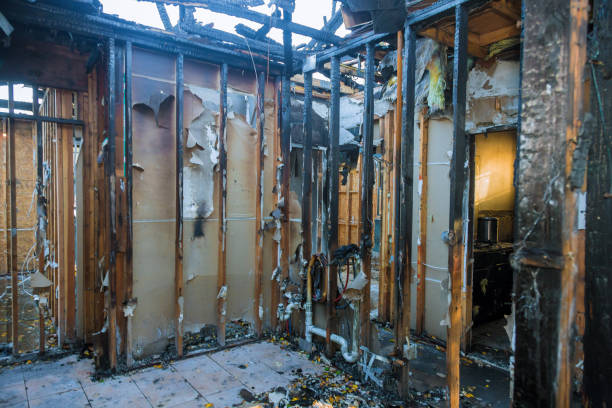 Professional Fire Damage Restoration technician working in Lakewood, OH
